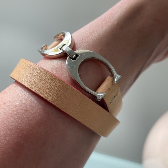 NWOT Coach Double Wrap Leather Bracelet - Picture 3 of 4